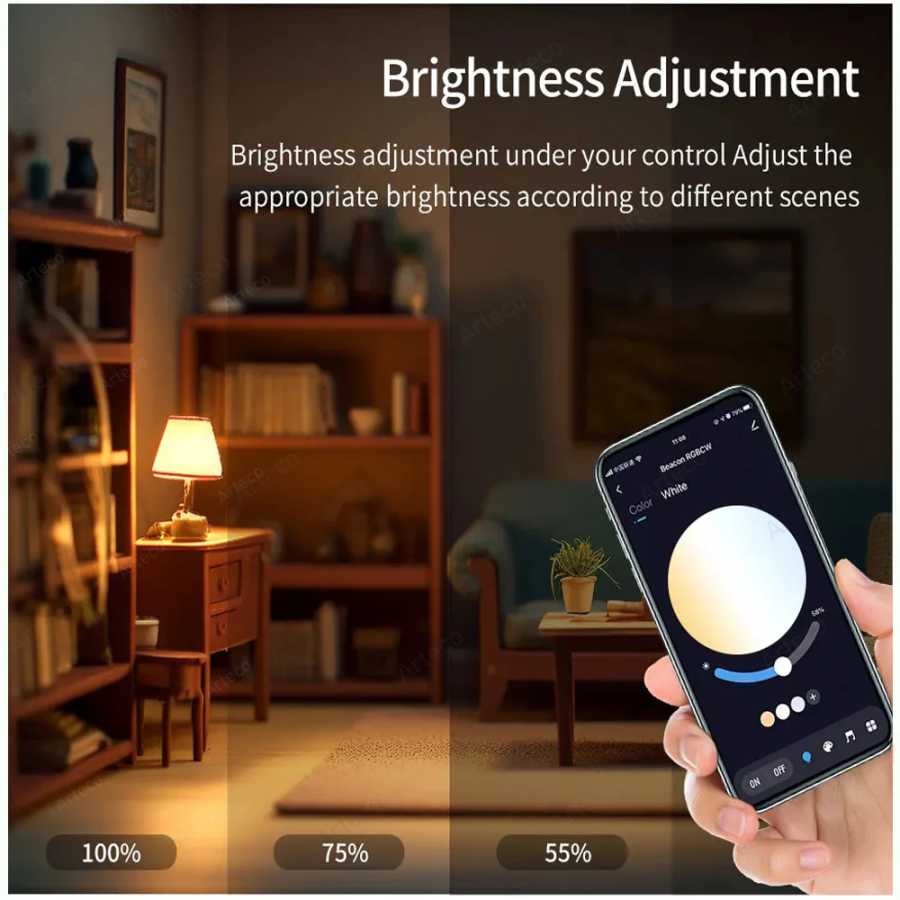 Фотография №3 товара Bluetooth Smart LED Bulb Tuya Light Bulbs AC 85-265V Регулируемая