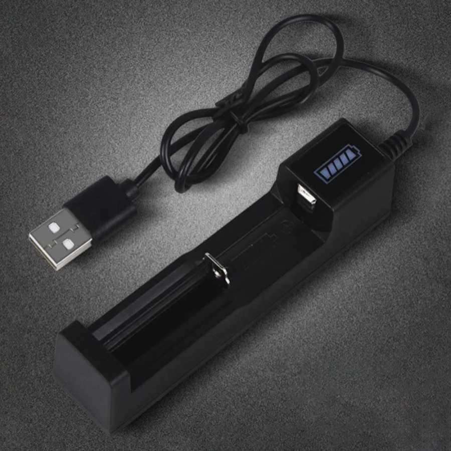 Фотография №5 товара Универсальное USB-умное зарядное устройство с одним слотом 18650 16650 21700