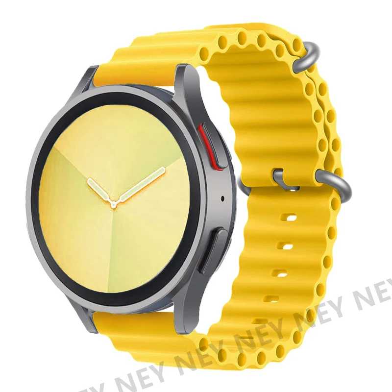 Ремешок для часов Ocean для Samsung Galaxy Watch7 6 4-classic/5-Pro/active 2/Gear, силиконовый браслет 22 мм 20 мм, ремешок Huawei GT 2 3 pro Аксессуары для часов