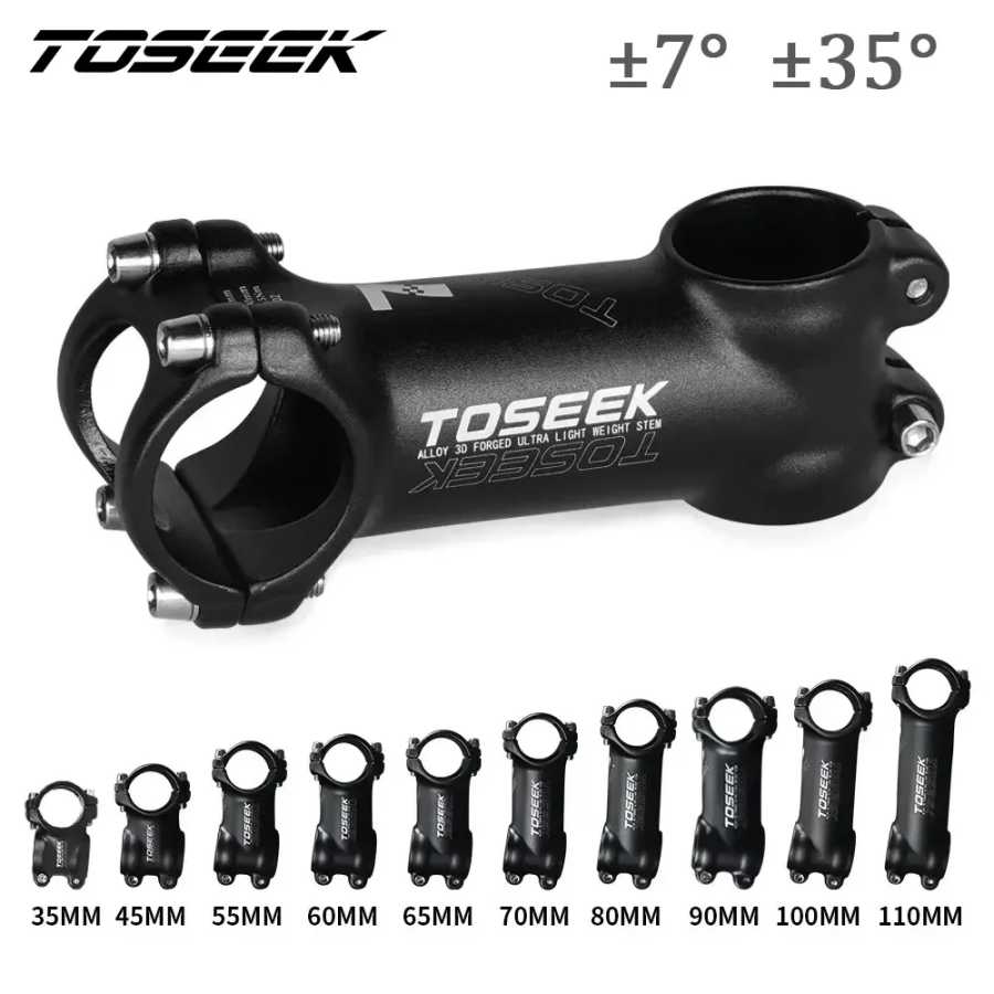 Вынос руля велосипеда TOSEEK 60/70/80/90/100 мм вынос MTB 28,6 мм 31,8 мм отрицательная мощность Mtb легкий стол для шоссейного велосипеда Велоспорт