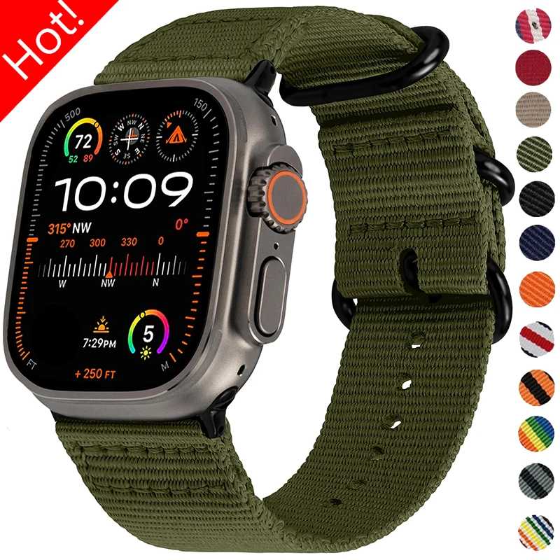 Нейлоновый ремешок для Apple Watch Band Ultra 3 2 49 мм Серия 11 10 46 мм 45 мм 41 мм 42 мм 44 мм 40 мм Тканый браслет Iwatch 9 8 7 6 SE 5 4 Аксессуары для часов