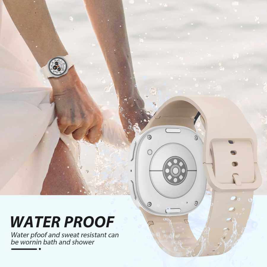 Фотография №1 товара Спортивный силиконовый ремешок для Samsung Galaxy Watch 8, ремешок 44