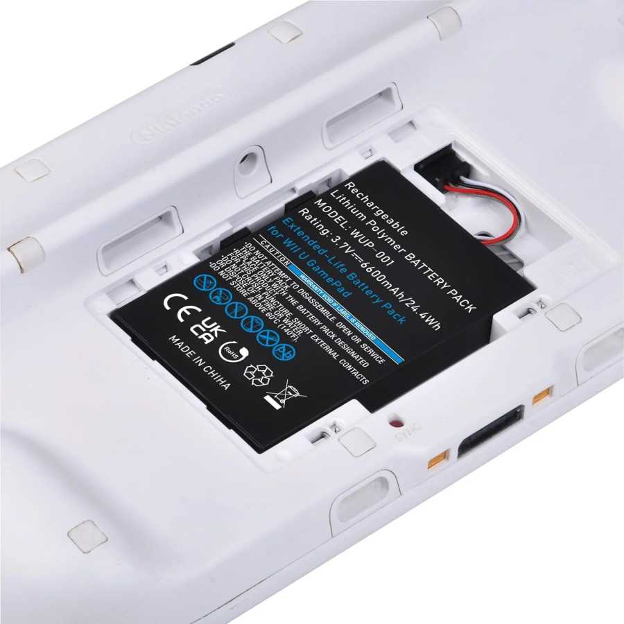 Фотография №5 товара Замена аккумулятора геймпада Pickle Power 6600 мАч Wii U для