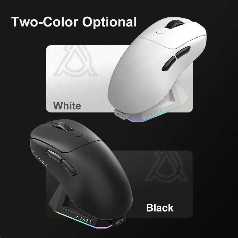 Фотография №4 товара Беспроводная игровая мышь AJAZZ AJ179 PRO PAW3395 с RGB-подсветкой и