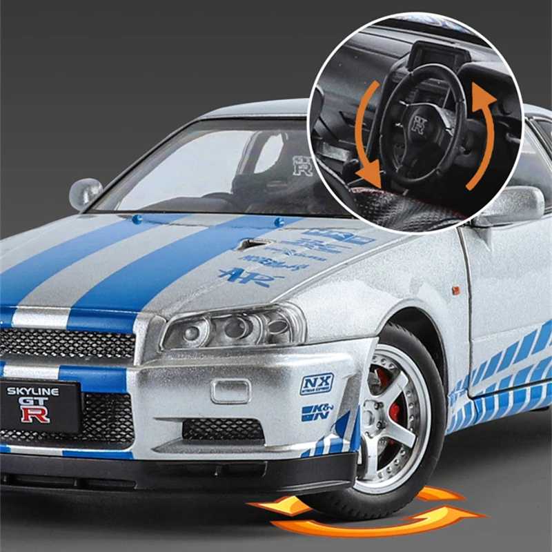 Фотография №4 товара 1:24 Silvia Skyline Ares GTR GT-R R34, модель спортивного автомобиля