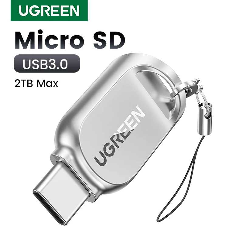 UGREEN кардридер USB-C Micro SD TF карта OTG адаптер для ноутбука ПК Планшета Телефона Windows MacOS USB3.0 кардридер памяти Хранение данных