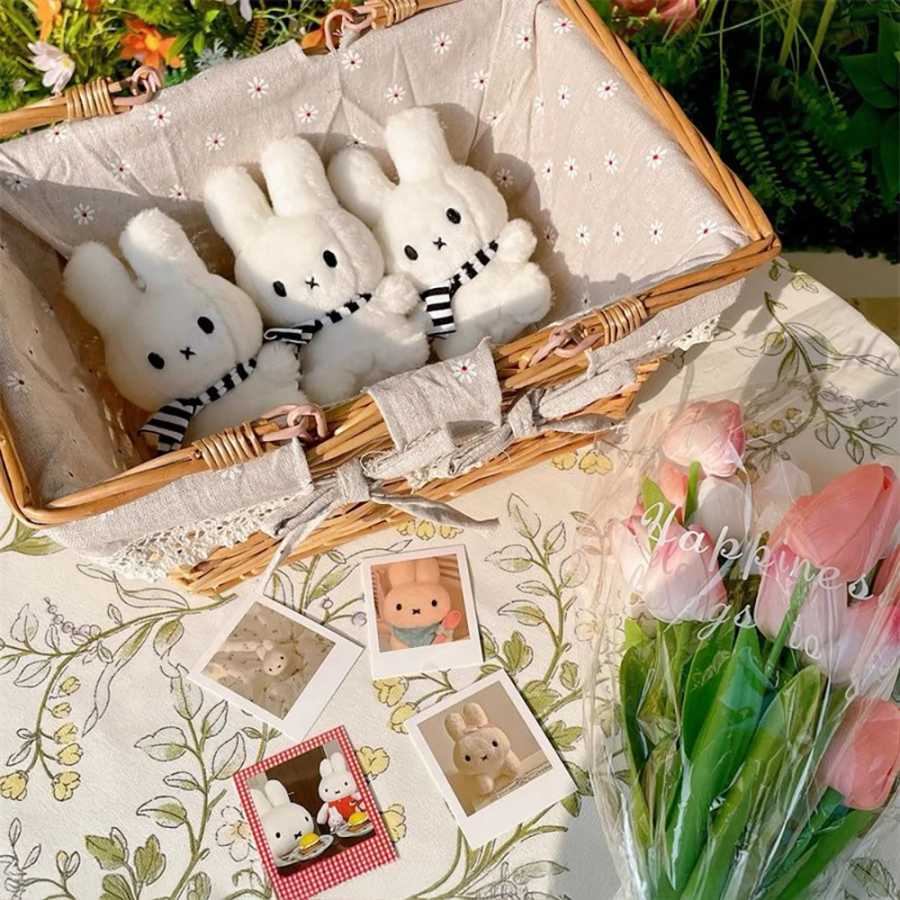 Фотография №5 товара Милая плюшевая кукла Miffy Kawaii, кулон с мультяшным кроликом, черный,