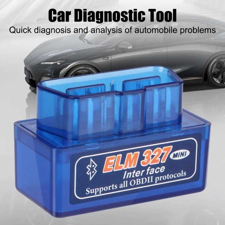 Фотография №5 товара НОВЫЙ мини ELM327 Bluetooth OBD2 сканер считыватель кодов V1.5/V2.1 автомобильные
