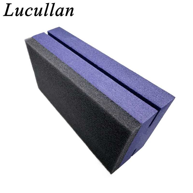 Фотография №5 товара Аппликатор керамического покрытия Lucullan Purple с темно-синей замшевой одеждой, идеальный