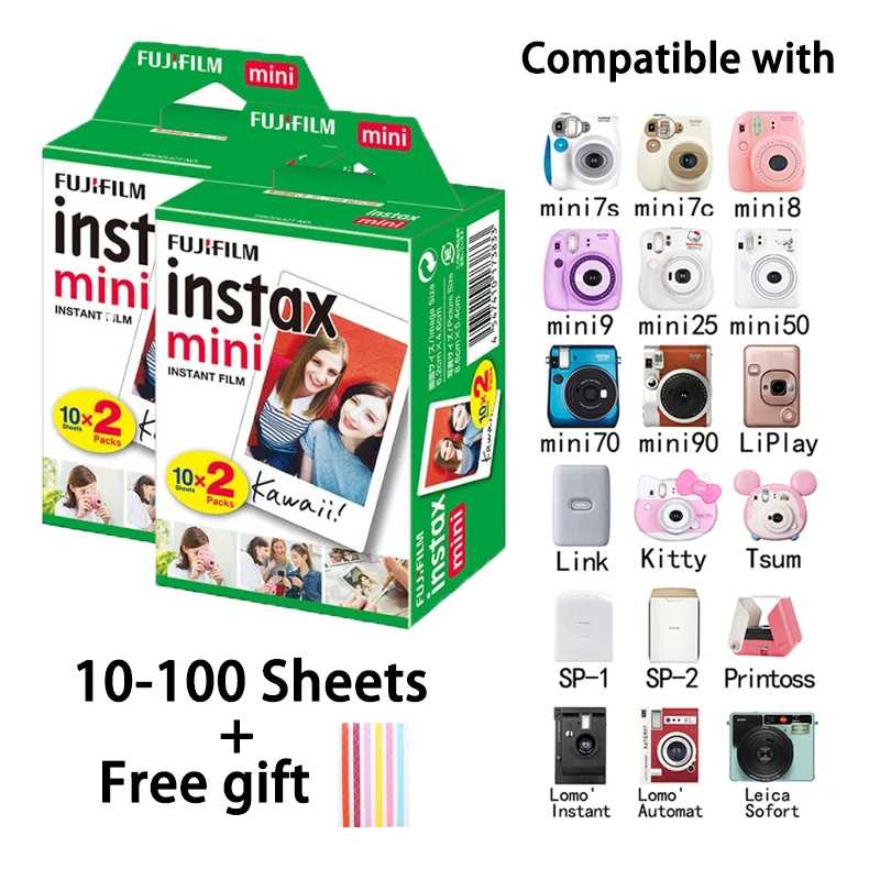 Фотография №2 товара Fujifilm Instax Mini Film White Edge 10 20 40 60