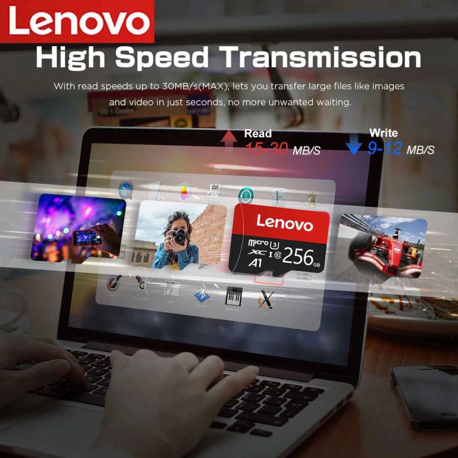 Фотография №1 товара Карта памяти Lenovo Micro SD Class 10, высокоскоростная, для видео