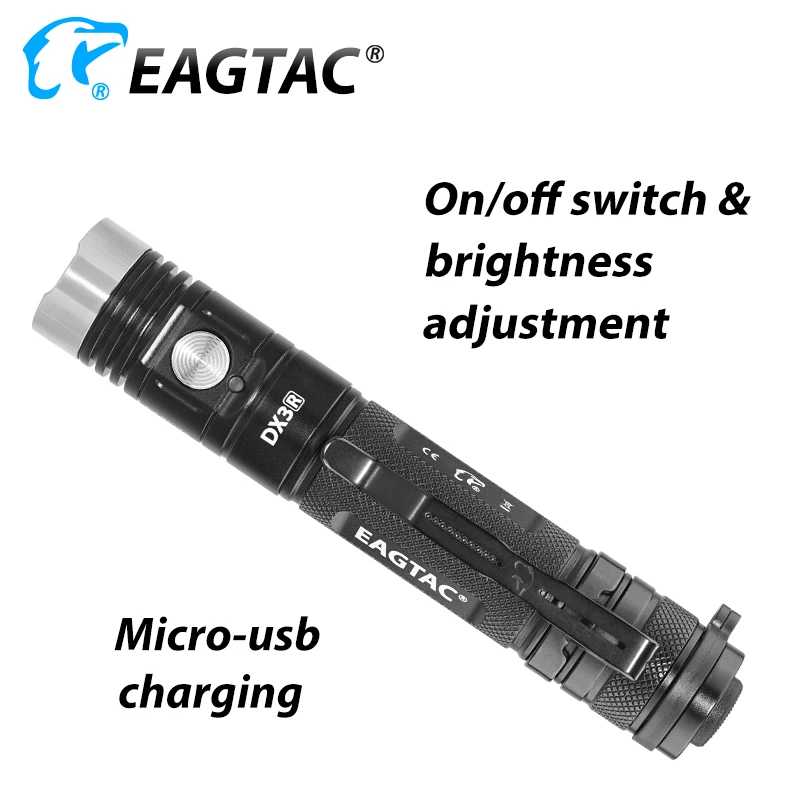 Фотография №2 товара EAGTAC EDC DX3L MKII USB перезаряжаемый светодиодный фонарик SST70 3100