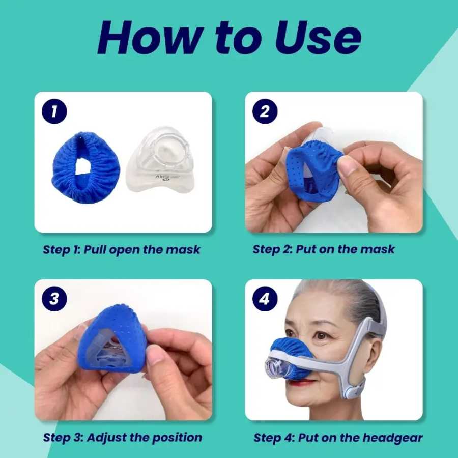 Многоразовые вкладыши для носовой маски CPAP, мягкая дышащая ткань, подушки для полнолицевой маски, удобные, один размер, подходит для всех подушек для масок CPAP Маска (новая)