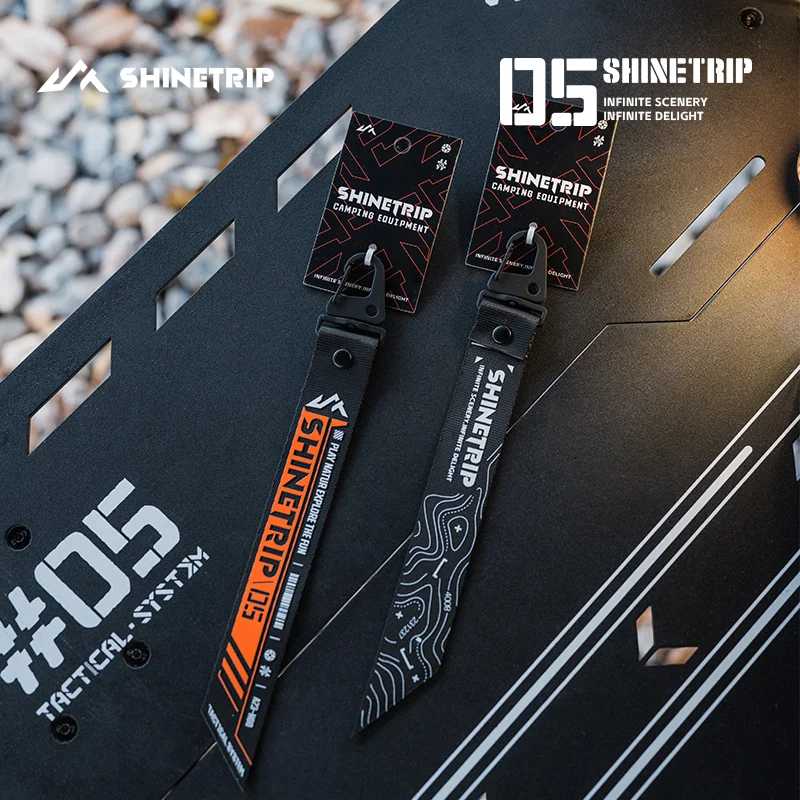 Тактическая нейлоновая лента-стример ShineTrip для кемпинга и активного отдыха, с матовой застежкой-крокодилом, для украшения рюкзака, походов и EDC Кемпинг и походы