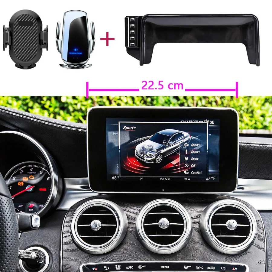 Автомобильный держатель телефона для Mercedes-Benz C Class W205 2015 2016 2017 2018 GLC 2016 - 2019 7-дюймовый экран фиксированный базовый навигационный кронштейн Аксессуары для салона