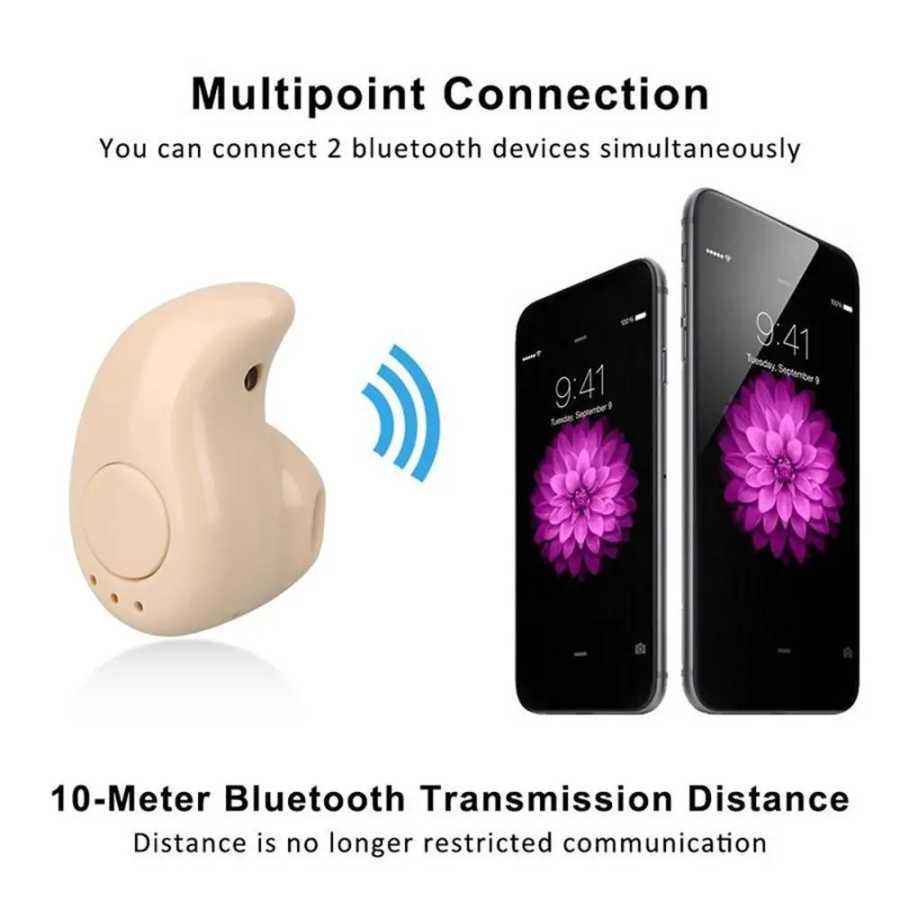 Беспроводные наушники-вкладыши Bluetooth 5.0 S530 Mini Invisible для iPhone и Android с микрофоном Портативное аудио и видео