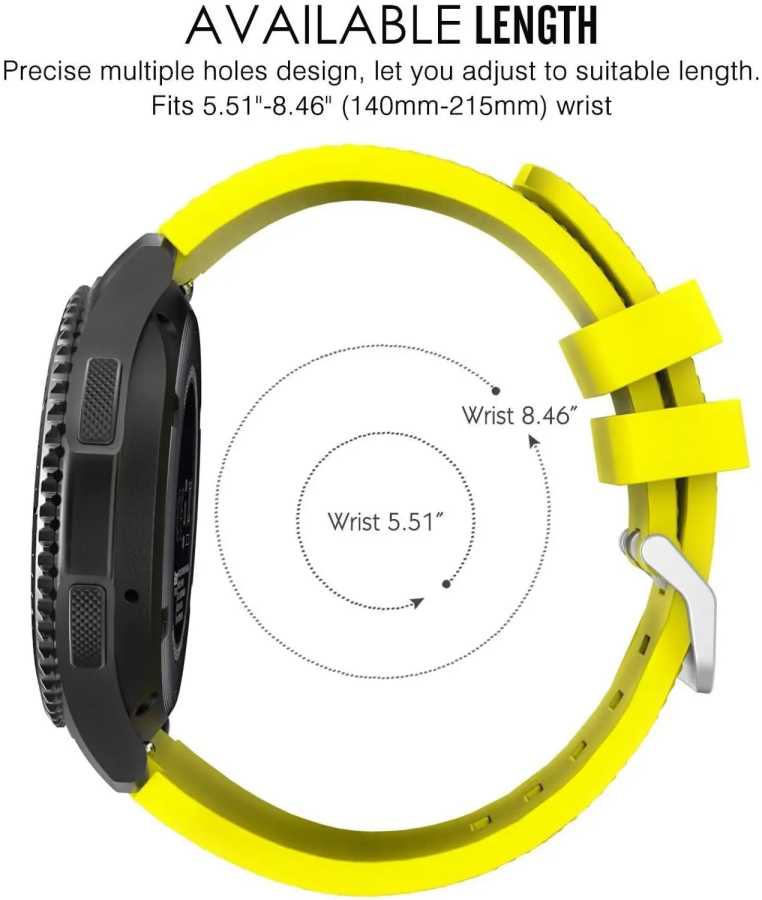 Фотография №4 товара Ремешок силиконовый для Samsung Galaxy Watch 7/6/5/pro/4/Classic/46 мм/42 мм/active 2