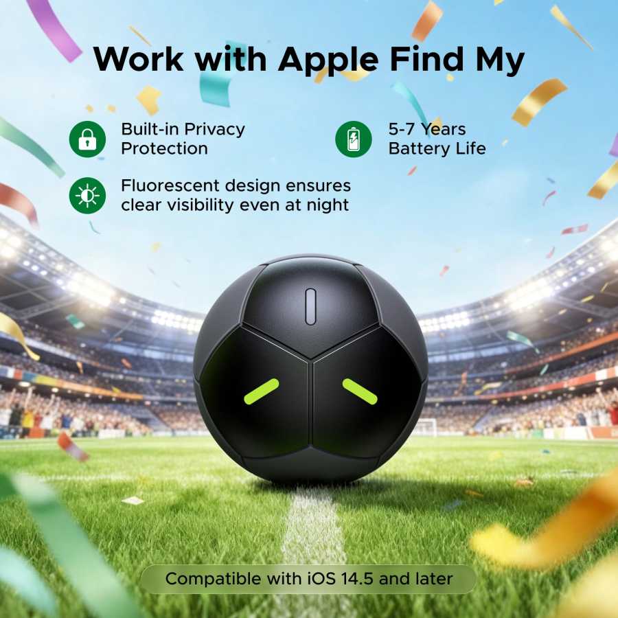 Фотография №1 товара Дизайн в форме футбольного мяча UGREEN FineTrack Smart Finder Tracker