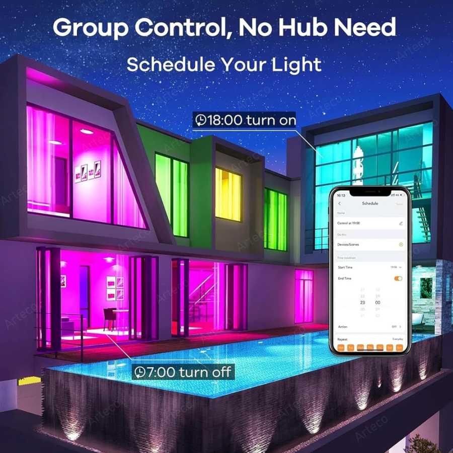 Фотография №4 товара Bluetooth Smart LED Bulb Tuya Light Bulbs AC 85-265V Регулируемая