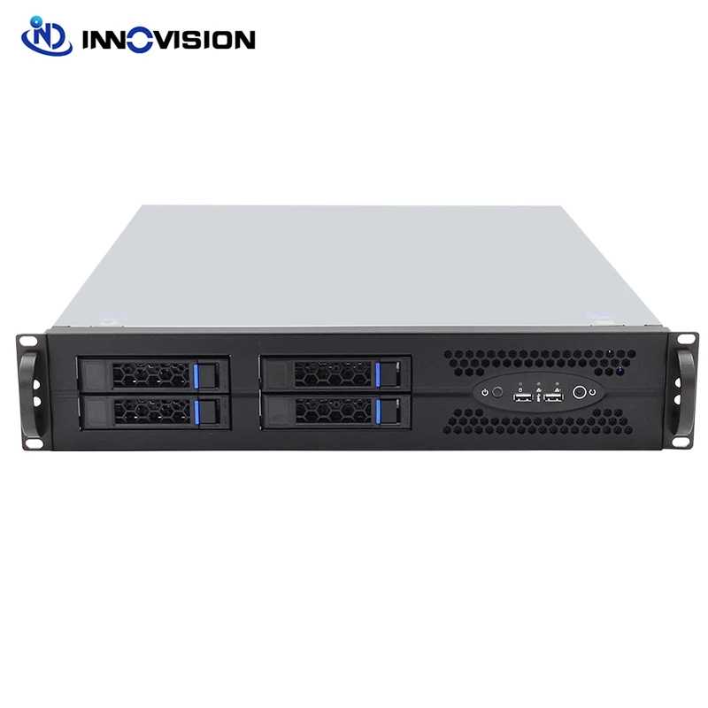 Новинка 2U 4Bay Hotswap стойка для серверов с гибким горизонтальным разъемом расширения Поддержка сетевой карты графического процессора Серверы и промышленный компьютер