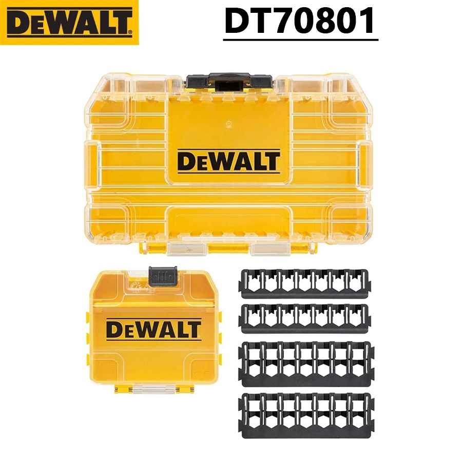 Фотография №2 товара DEWALT DT70801 Оригинальный ящик для хранения деталей, съемный лоток, прочный