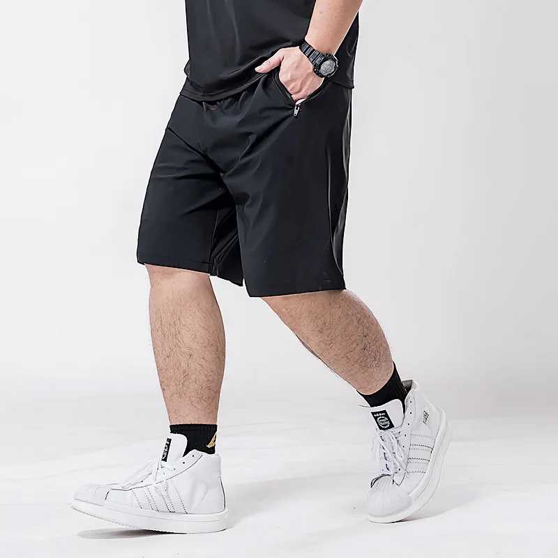 Летние шорты больших размеров для мужчин 15XL, 210 кг, 12XL, 11XL, 7XL, большие мужские шорты из ледяного шелка, свободные черные большие повседневные брюки Мужская одежда больших размеров