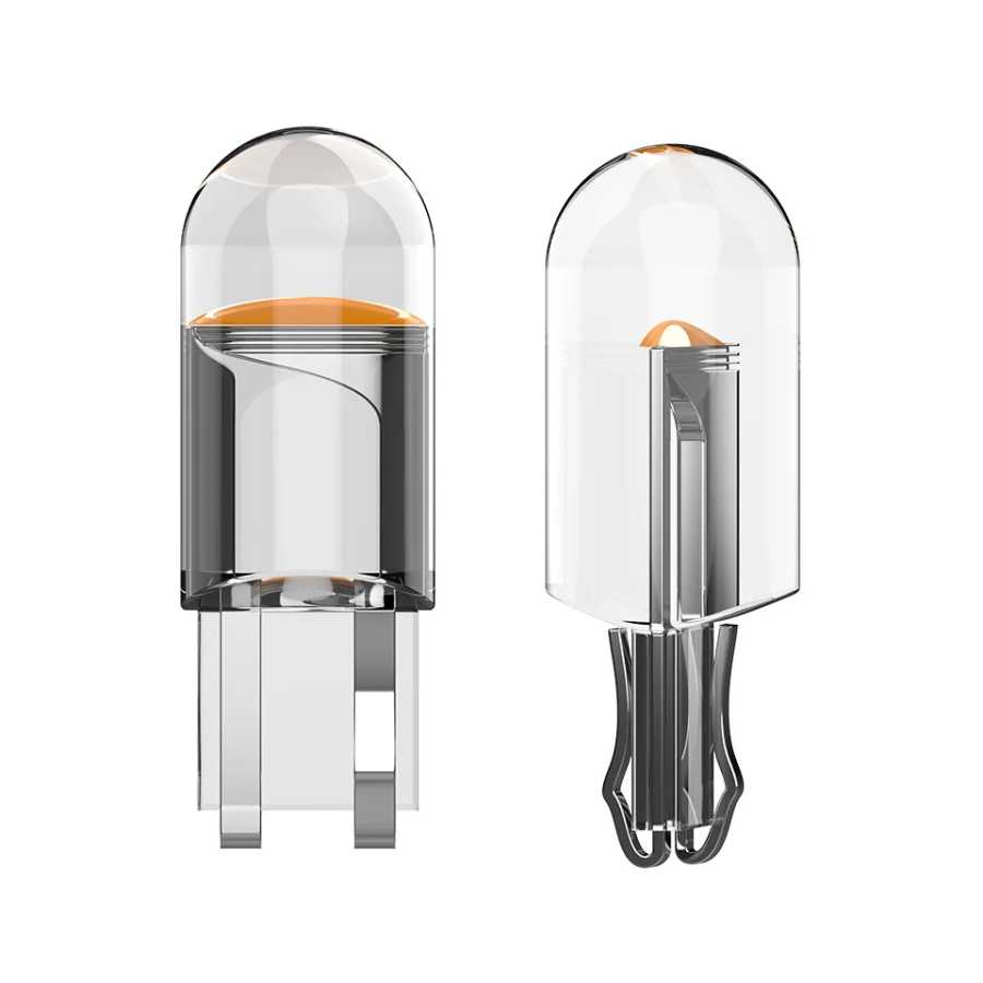 Фотография №1 товара 10x2021 Новейший автомобильный фонарь W5W Led T10 COB Glass 6000K