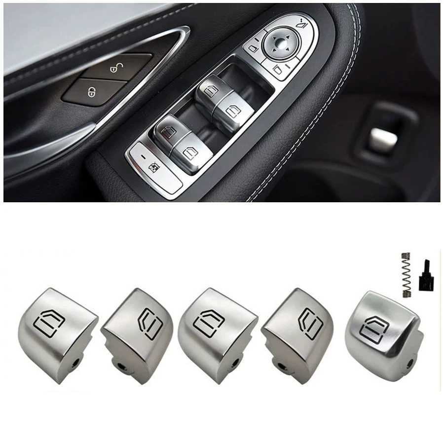 Для Mercedes Benz W205 W253 W213 W222 C E Class GLC 4-дверный седанный переключатель стеклоподъемника 2059056800 2059056811 2229052203 Детали интерьера