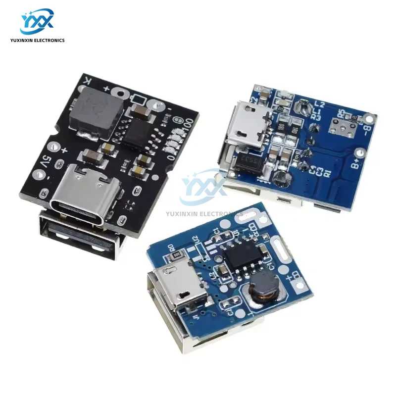1 шт. Type-C/Micro USB 5 В 1A 2A 3.1A повышающий преобразователь повышающий модуль питания аксессуары для мобильных устройств с защитой Активные компоненты