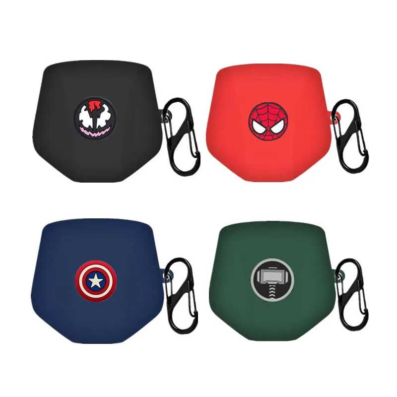 Чехол для наушников Beast Kingdom Marvel для Lenovo GM2 Pro, силиконовые беспроводные Bluetooth-наушники с героями мультфильмов, защитный чехол с крючком Портативное аудио и видео