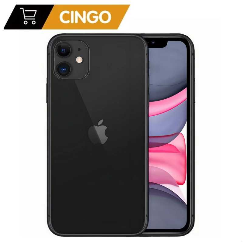 Оригинальный iPhone 11, 64/128/256 ГБ ПЗУ, 6,1 дюйма, оригинальный жидкий IPS ЖК-дисплей Face ID A13 IOS, подлинный iPhone11, разблокированный, 4G LTE Б/У и восстановленные телефоны