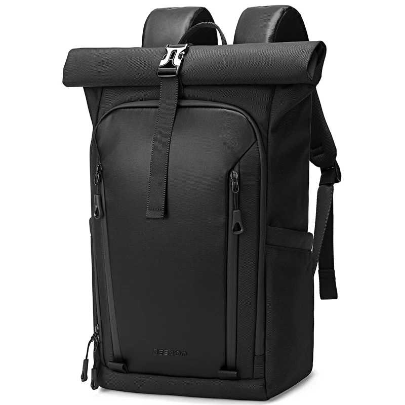 Рюкзак для ноутбука Rolltop для мужчин, водонепроницаемый женский дорожный расширяемый большой рюкзак для ноутбука 15,6 дюйма, Mochilas, городские рюкзаки Мужские сумки