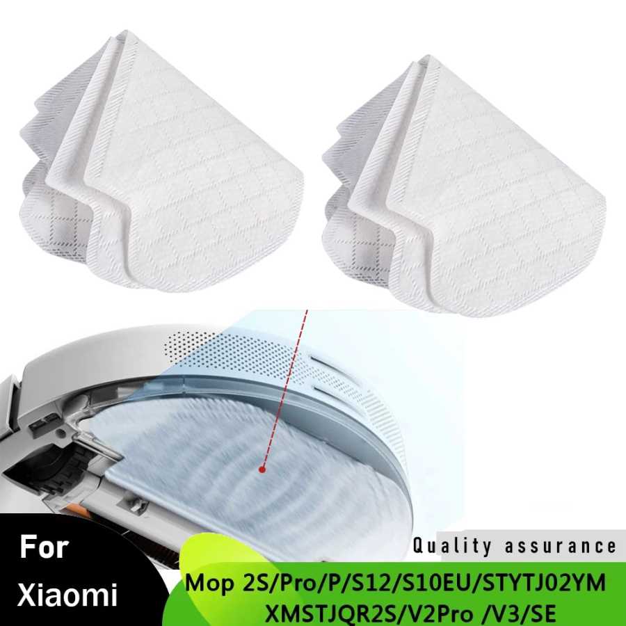Салфетки, швабра, одноразовые детали для Xiaomi Mop 2S/Pro/P/S12/V3/SE/S10EU/V2Pro/STYTJ02YM/XMSTJQR2S, аксессуары для роботов-пылесосов Запчасти для бытовой техники