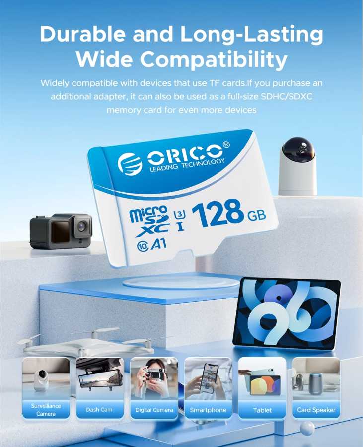 Фотография №2 товара Карта памяти ORICO Micro SD TF, 16 ГБ, 32 ГБ,