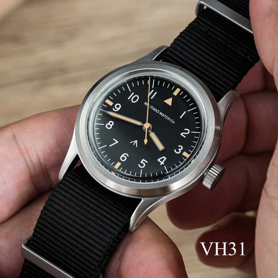 Militado ML14 36 мм Часы VH31 Sweep Second Кварцевый Механизм Сапфировое Стекло Супер Светящиеся BGW9 C3 100 м Водонепроницаемые Часы Мужские часы