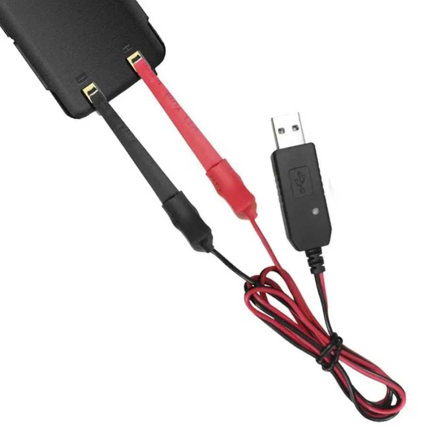 Новый универсальный USB-кабель для зарядного устройства Baofeng Walkie Talkie для UV-5R UV-82 BF-888S TYT Retevis, двустороннее радио со световым индикатором Walkie Talkie Аксессуары & Запчасти