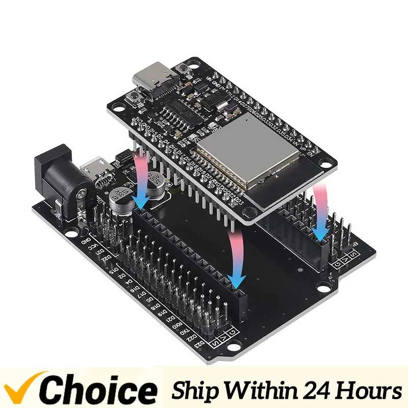Плата разработки FOR 32 с CH340C, WiFi+Bluetooth, сверхнизким энергопотреблением, двухъядерная, для платы расширения FOR 32-DevKitC-32 Активные компоненты