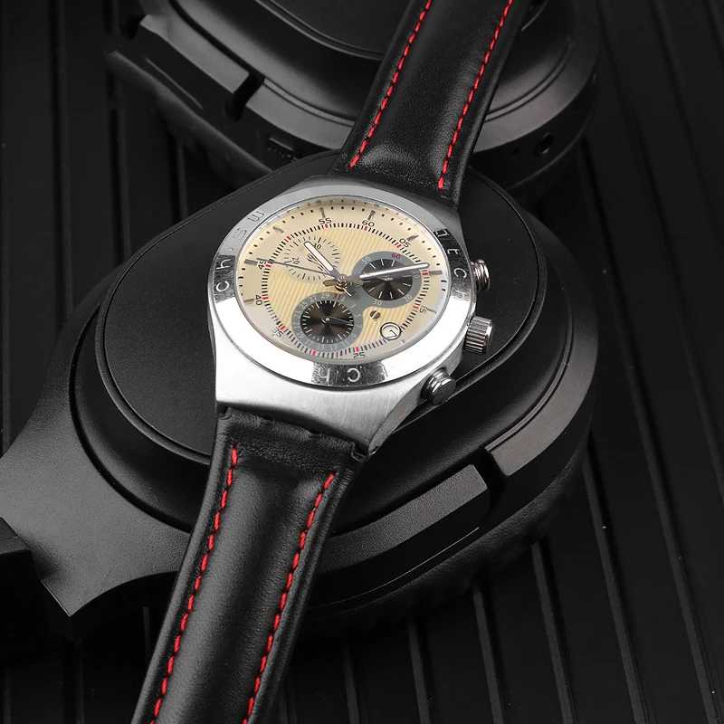 Фотография №3 товара Ремешок из натуральной кожи для часов Swatch YCS YAS YGS
