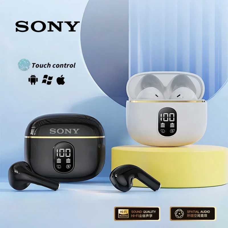 Оригинальная беспроводная Bluetooth-гарнитура Sony X87 TWS, стереозвук, светодиодный экран, музыкальные наушники с шумоподавлением, спортивные наушники Портативное аудио и видео
