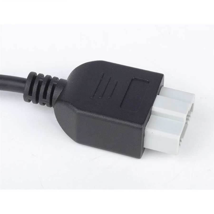Фотография №3 товара Новый OBD-адаптер для Honda 5-контактный OBD1-OBD2 16-контактный гнездовой диагностический разъем