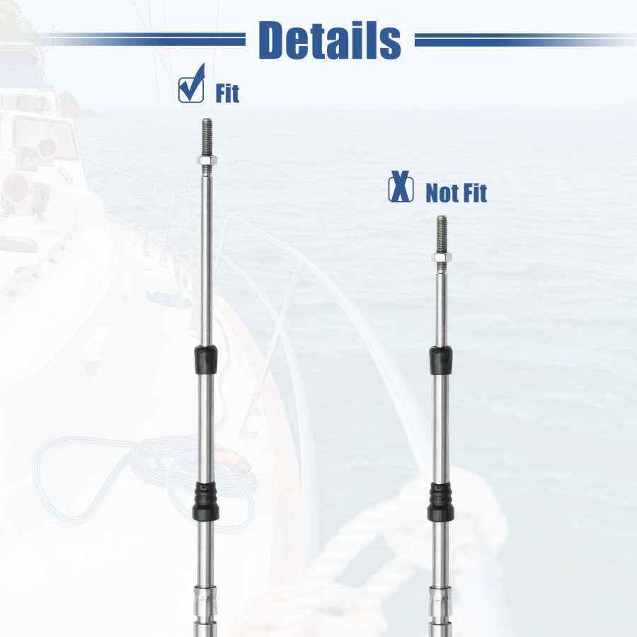 Фотография №4 товара Motoforti 6-19ft 1.8M-5.8M морской кабель дистанционного управления переключением дроссельной заслонки