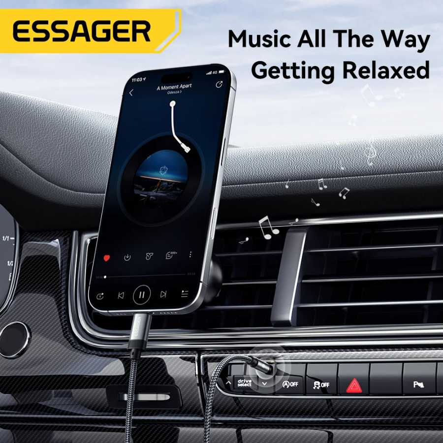 Фотография №2 товара Essager USB C to 3,5 мм Aux Jack адаптер динамик