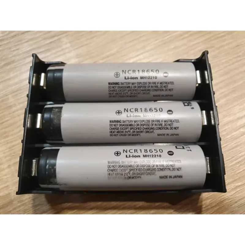 Фотография №1 товара Модульный футляр для хранения батарей ABS 18650 &mdash; 1-4 слота,
