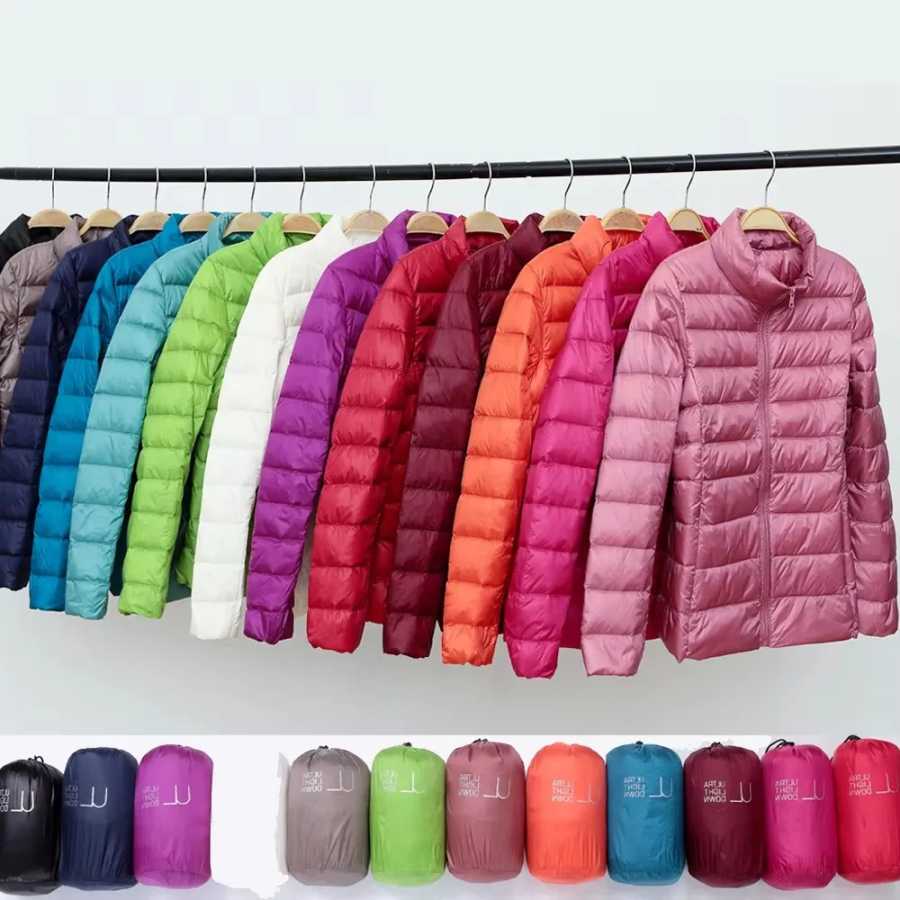Duck Down Jacket Women Ultra Light Down Jacket All Season Feather Jacket Lady Overcoat Windbreaker Coats Female Portable Outwear Парки