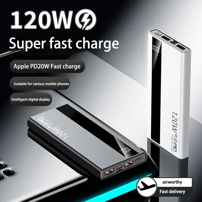 Фотография №4 товара Xiaomi 200000 мАч Power Bank высокой емкости 120 Вт сверхбыстрая