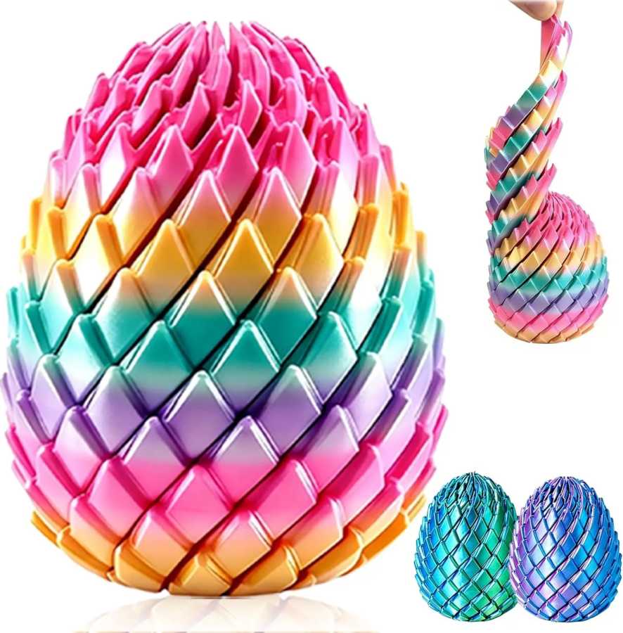 Сенсорные 3D-игрушки-антистресс Twisty Fidget Egg для рабочего стола, подарки на Пасху, маленькие сувениры Игрушки антистресс