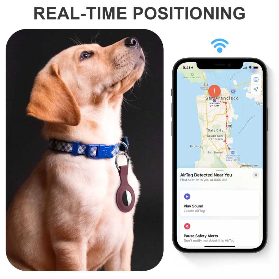 Фотография №4 товара Чехол для Apple AirTag: силиконовый защитный корпус, аксессуар для трекера,