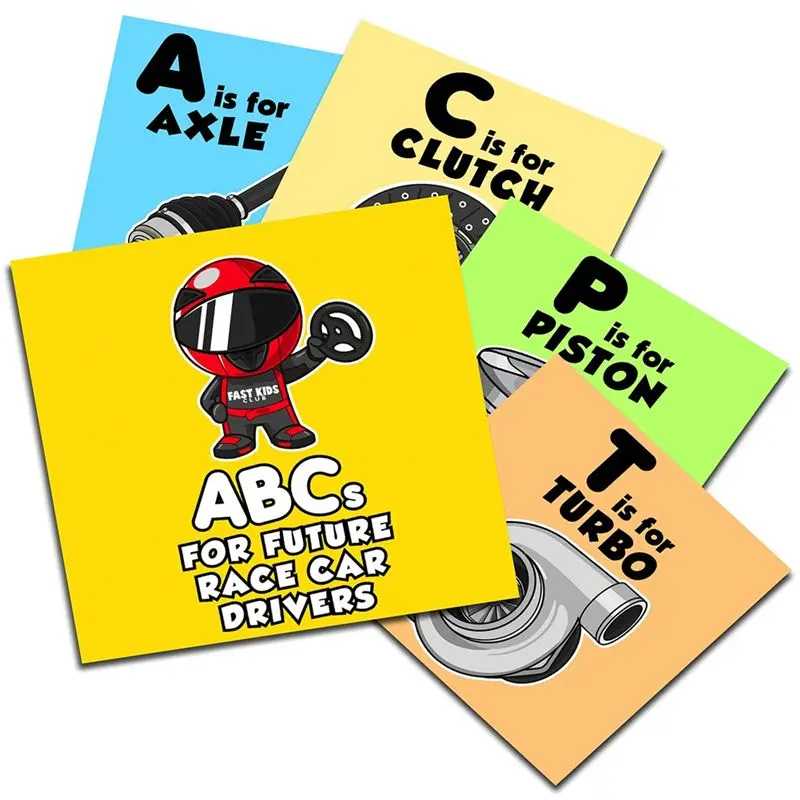 Фотография №5 товара A11E-ABC's For Future Race Car Drivers Алфавитная книга (детская книга,