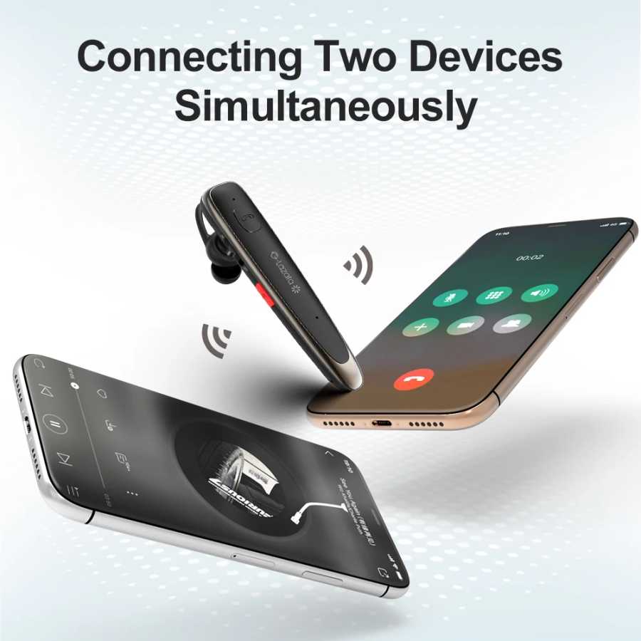 Фотография №4 товара Bluetooth-гарнитура Glazata 5.1 Беспроводные наушники с двойным микрофоном Шумоподавление HD-звонки