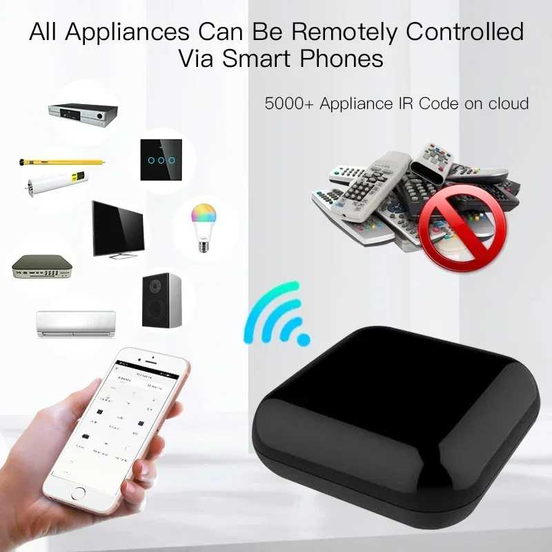 Фотография №1 товара MOES WiFi RF IR Универсальный пульт дистанционного управления RF Бытовая